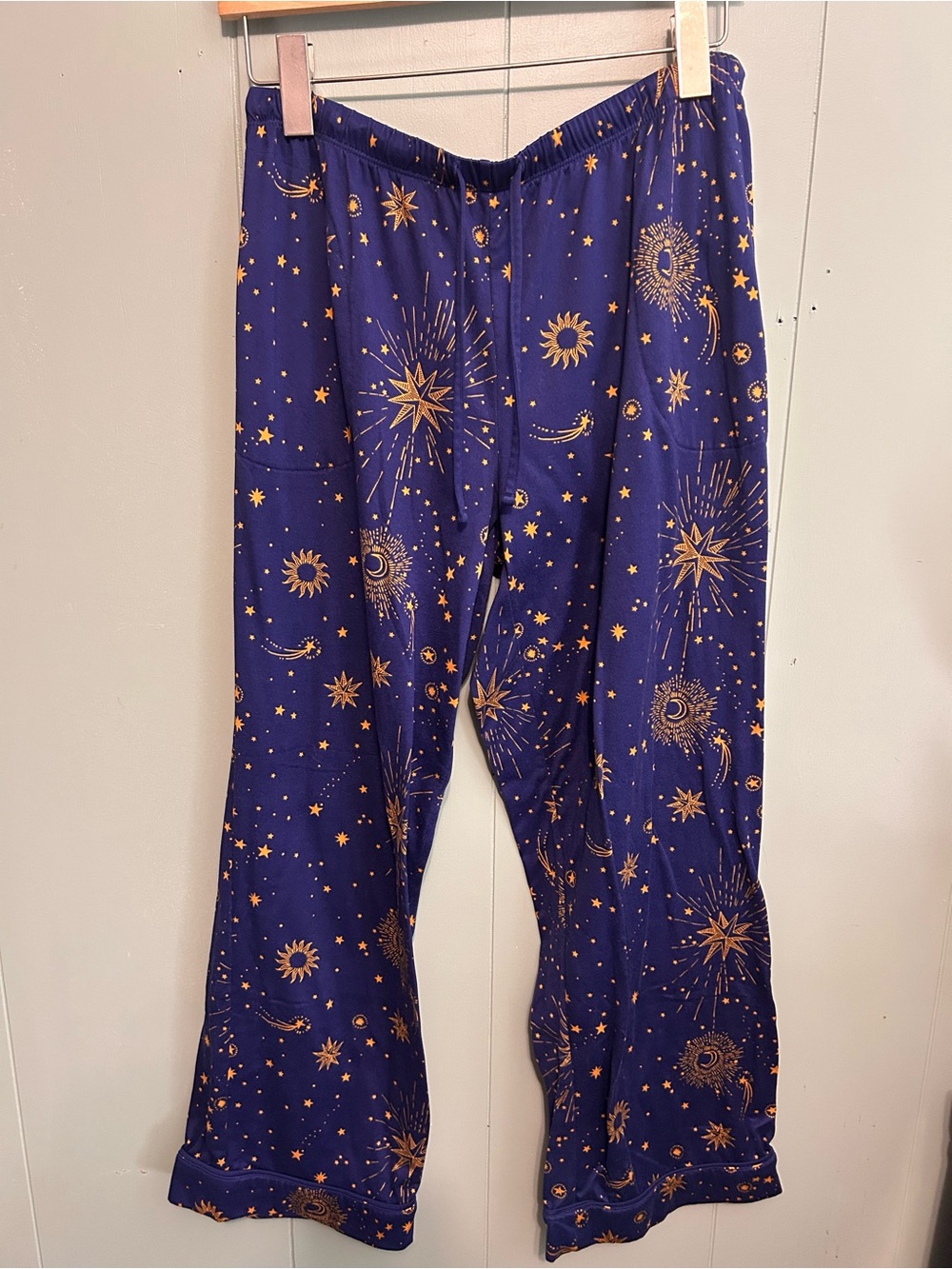 Room Service Navy Star & Moon Button-Down Pajama Set - Picture 4 of 6